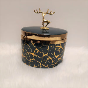 Golden Stag Candy Jar - waseeh.com