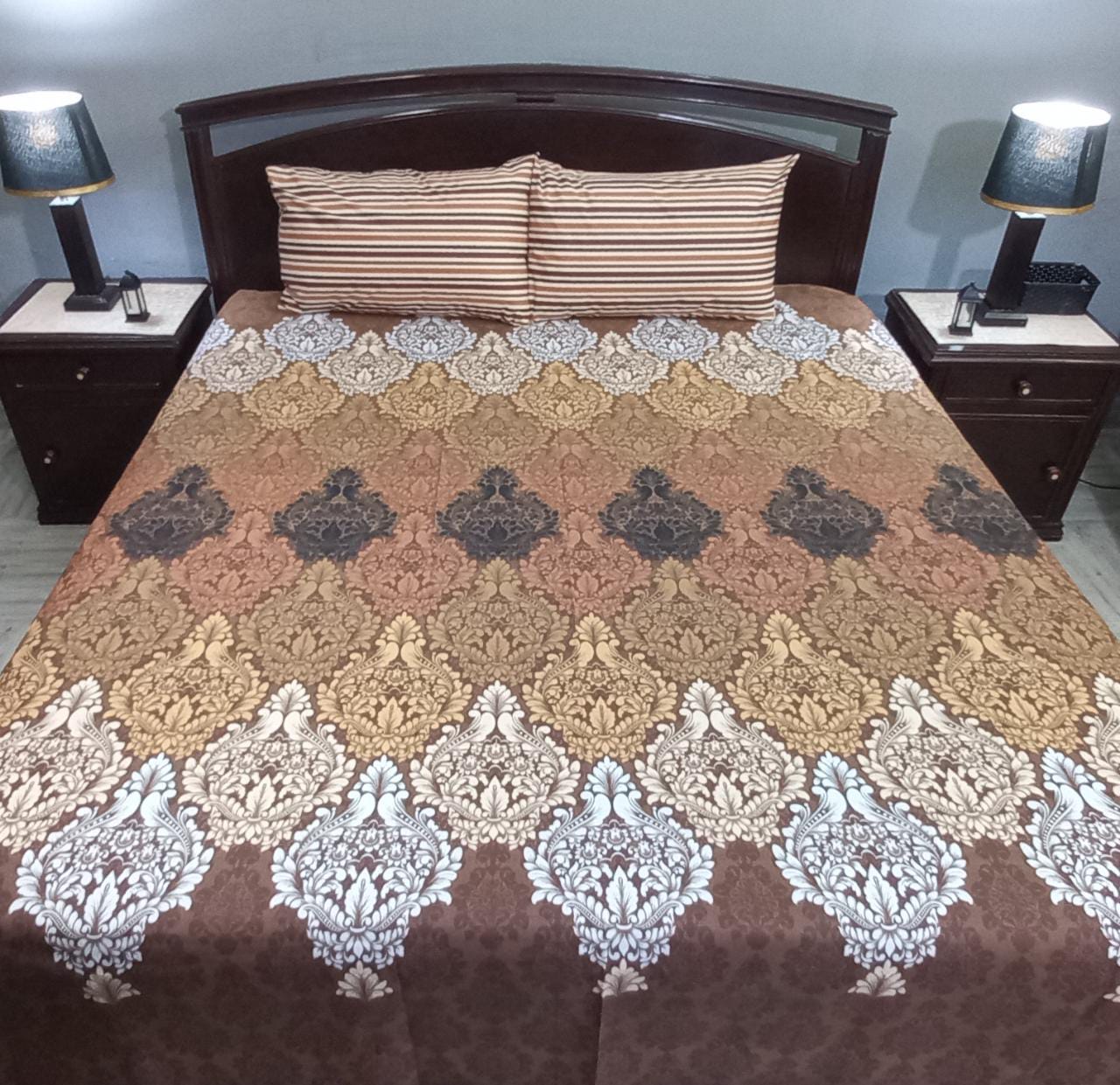 Multi Floral Cotton Bed Sheet