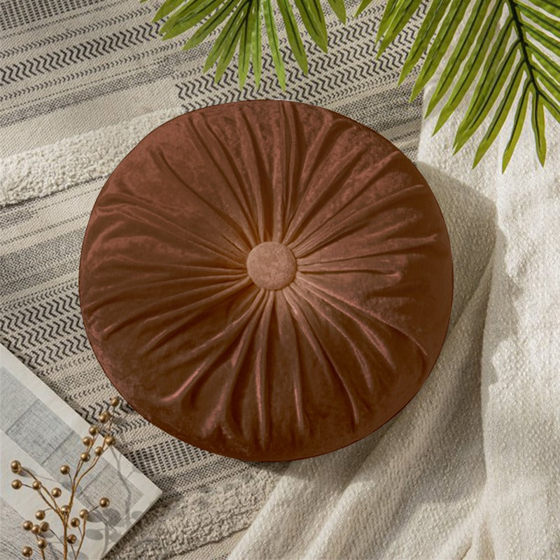 Velvet Round Pumpkin Futon Cushion - waseeh.com