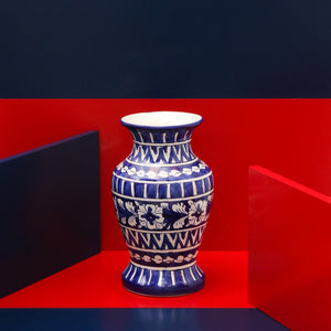 Early Adorna felicity Vase-Blue Pottery