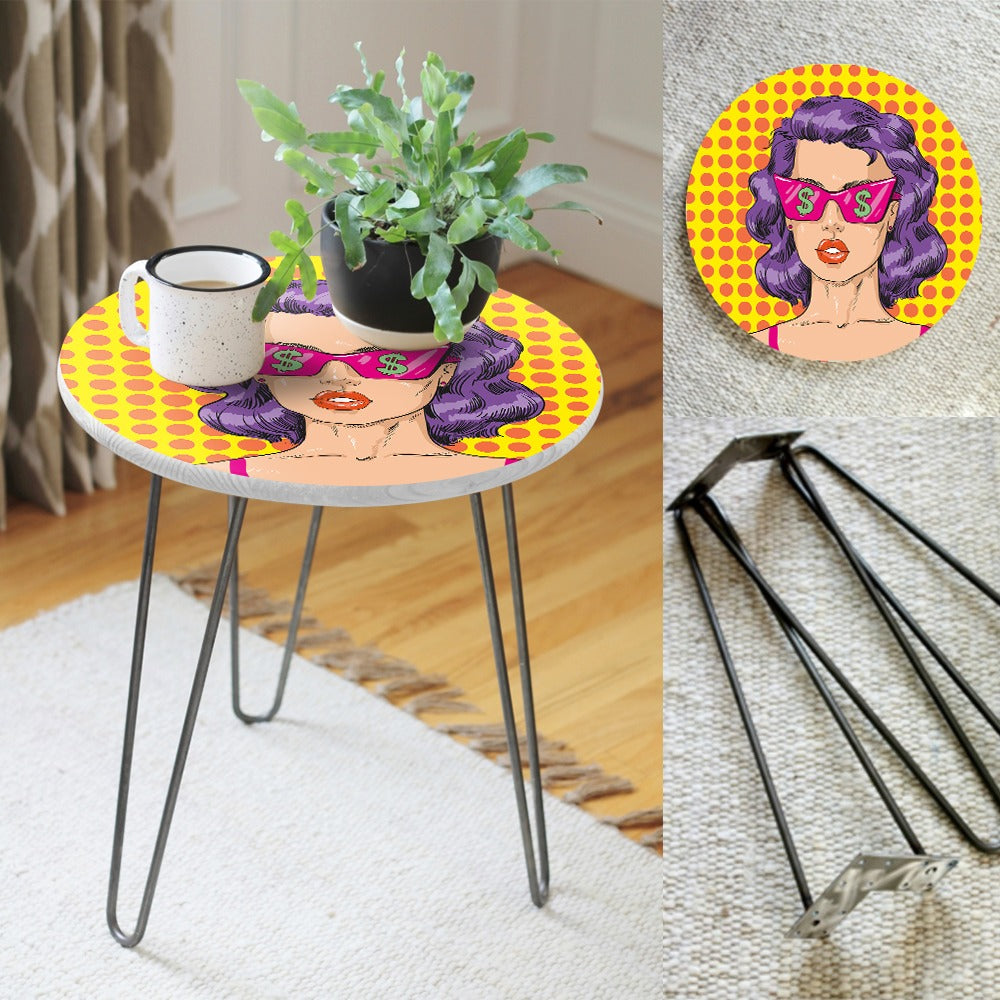 Dollar Girl Hairpin Table - waseeh.com
