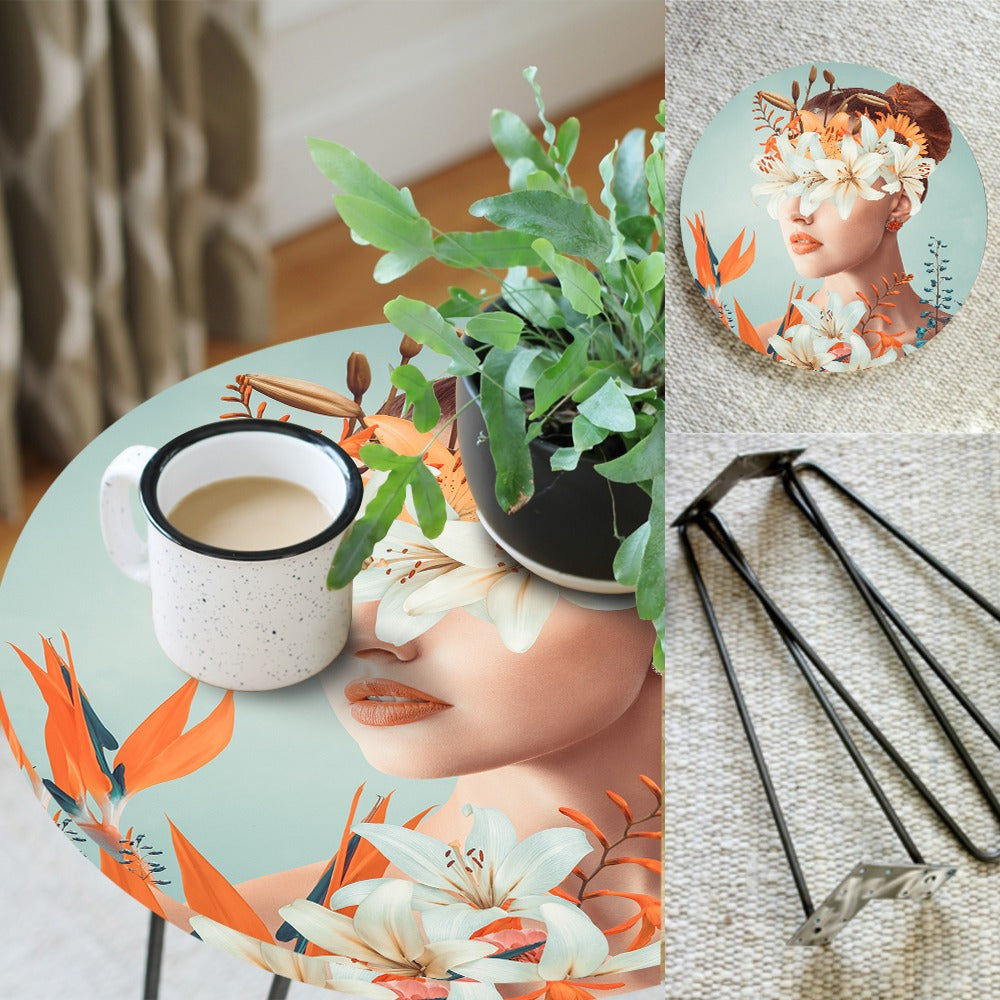 Roman Azalea Hairpin Table - waseeh.com
