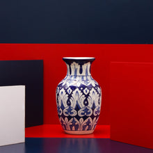 Urban Enzo felicity Vase-Blue pottery - waseeh.com