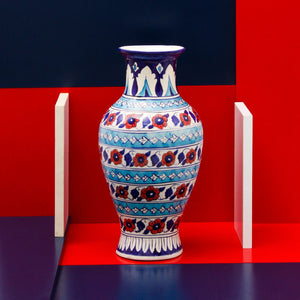 Rest Nest felicity Vase-Blue Pottery
