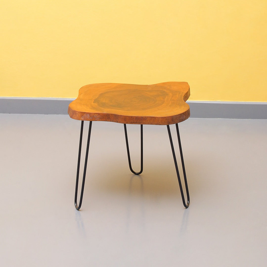 Billet Wooden Log Hairpin Table - waseeh.com