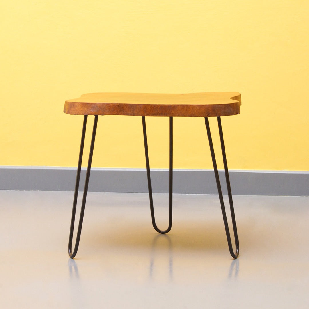 Billet Wooden Log Hairpin Table - waseeh.com