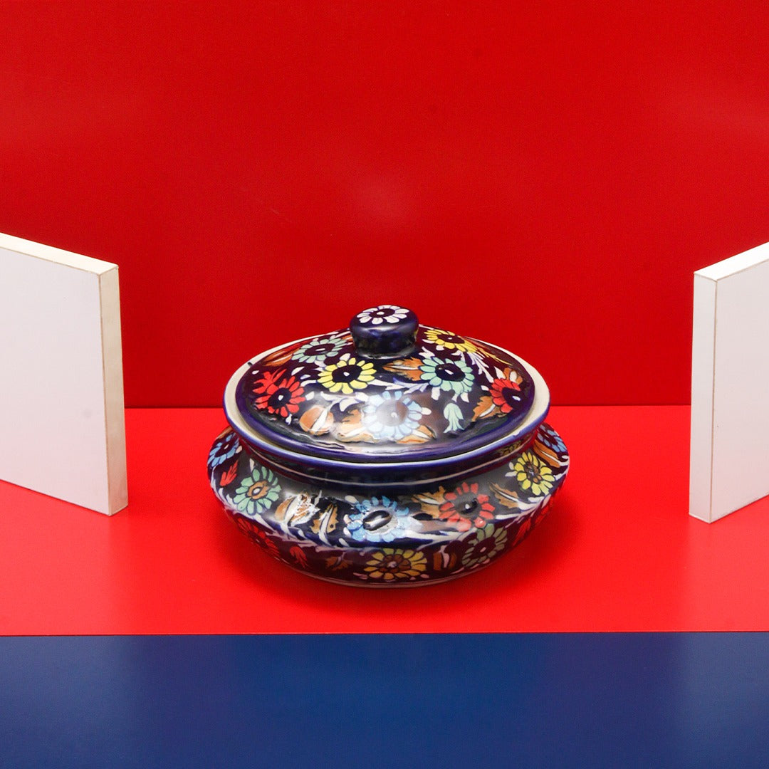 Vintage Multani Handi-Blue Pottery