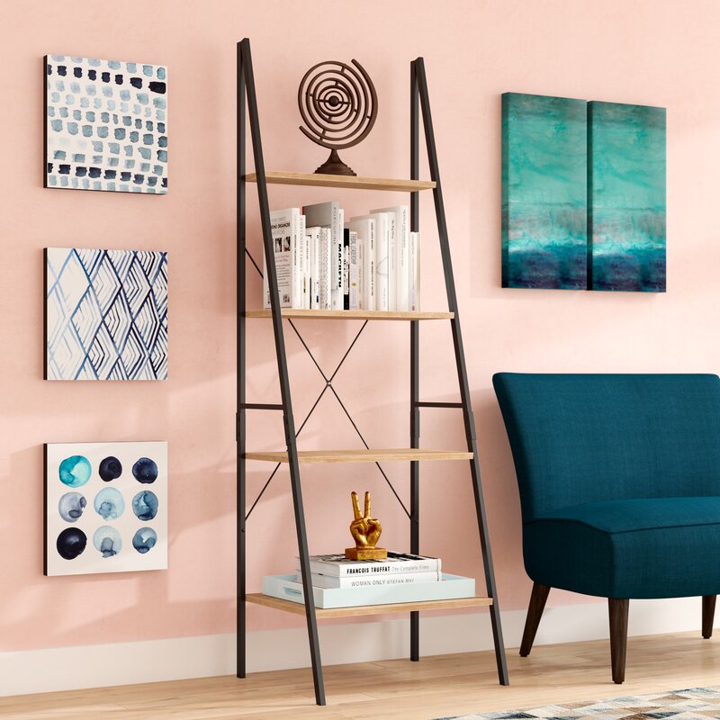 Ladder Steel Curvy Bookcase - waseeh.com