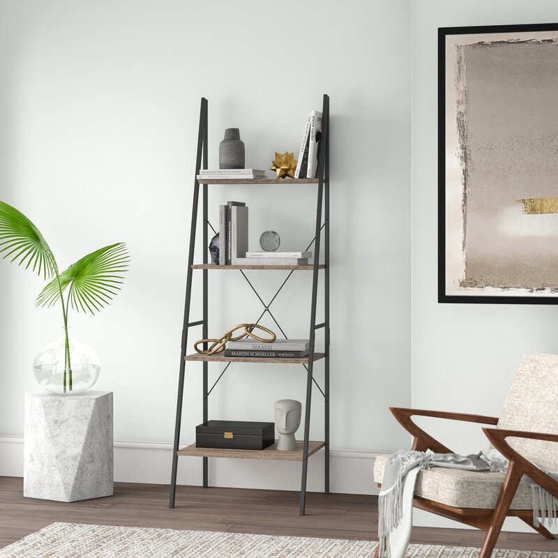 Ladder Steel Curvy Bookcase - waseeh.com