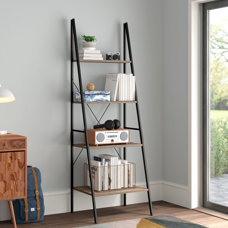 Ladder Steel Curvy Bookcase - waseeh.com
