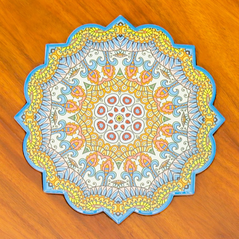 Asiatic Orchid Hairpin Leg Table - waseeh.com