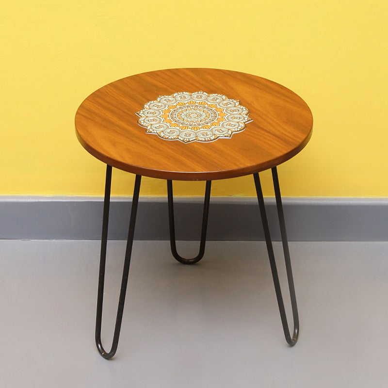 Asiatic Orchid Hairpin Leg Table - waseeh.com