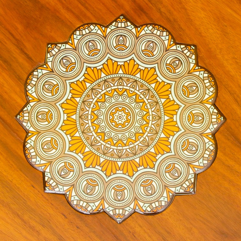 Asiatic Orchid Hairpin Leg Table - waseeh.com