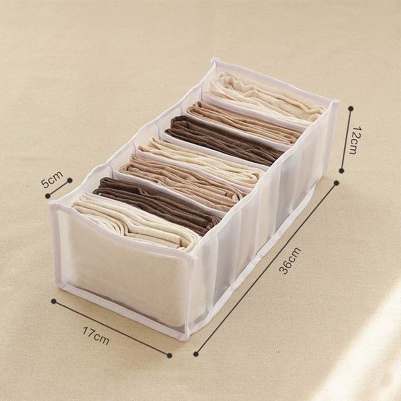 Transparent Clothes Compartment Box (Pack of 4) - waseeh.com