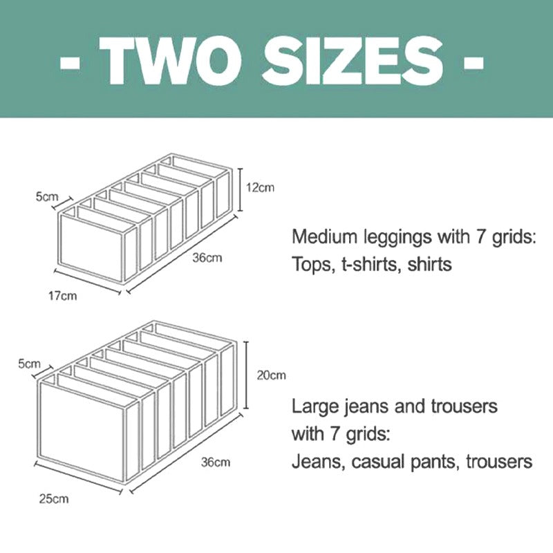 Transparent Clothes Compartment Box (Pack of 4) - waseeh.com