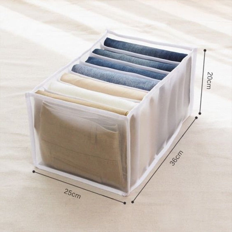 Transparent Clothes Compartment Box (Pack of 4) - waseeh.com