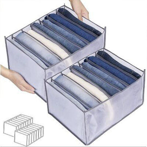 Transparent Clothes Compartment Box (Pack of 4) - waseeh.com