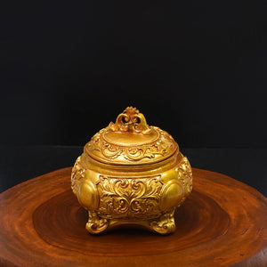 Antique Golden Storage Box - waseeh.com