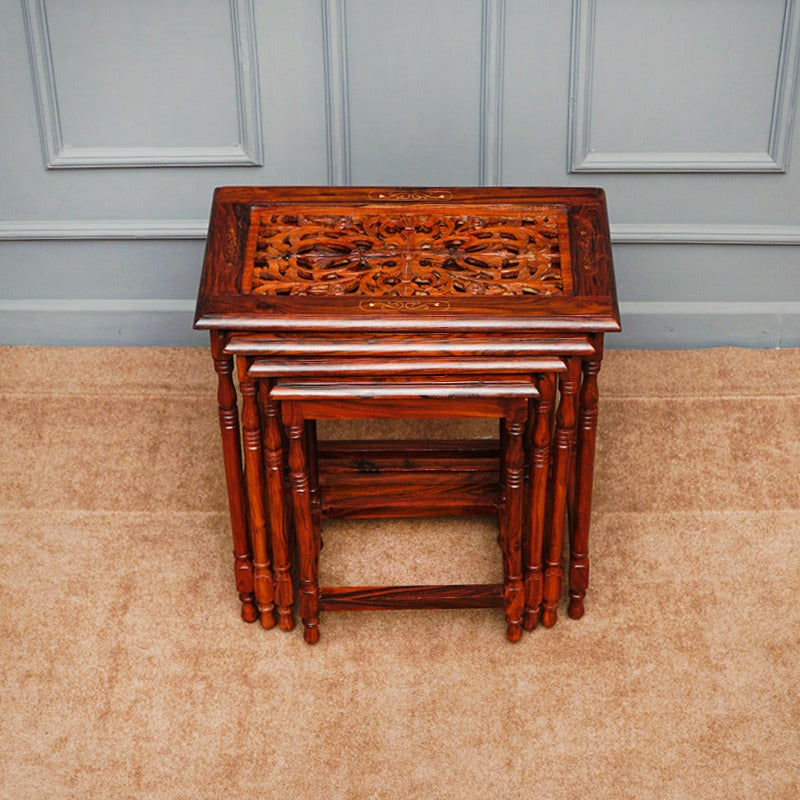 Valdese Nesting Shisham Tables (Set of 4)