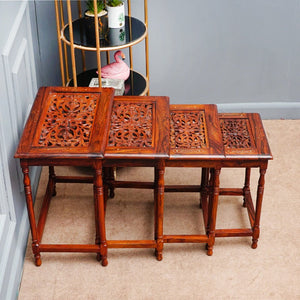 Valdese Nesting Shisham Tables (Set of 4)