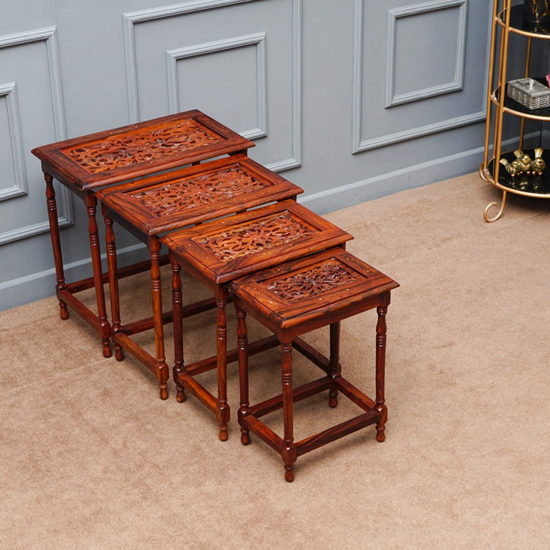 Valdese Nesting Shisham Tables (Set of 4)