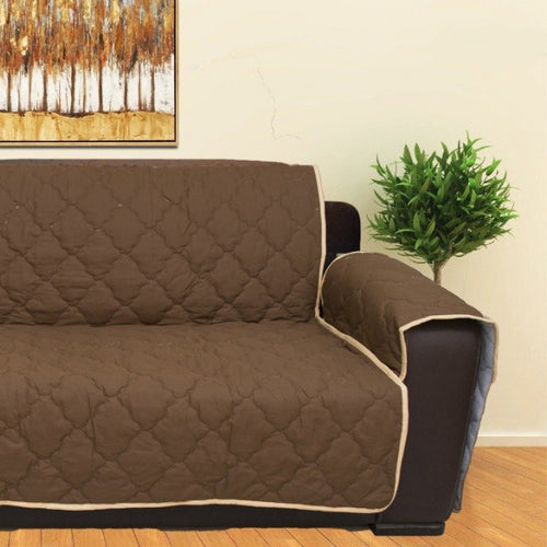 1 SEATER BROWN SOFA COVER EXTRA DISCOUNT