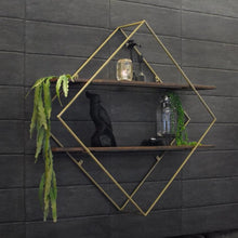 Wall-Mounted "Diamond" Metal Storage Frame - waseeh.com