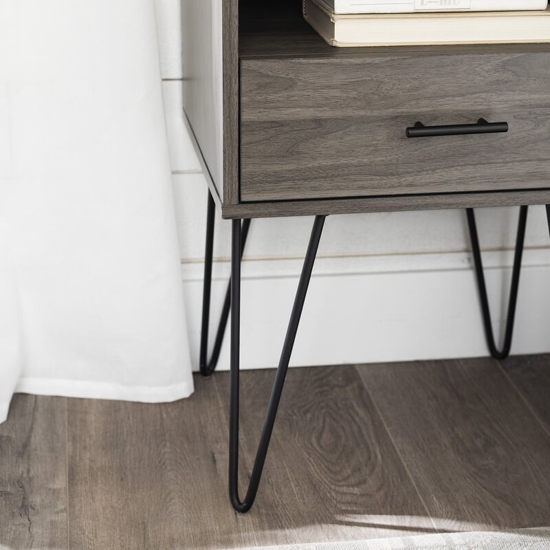Rustic Side Table (Greyish Cloud) - waseeh.com
