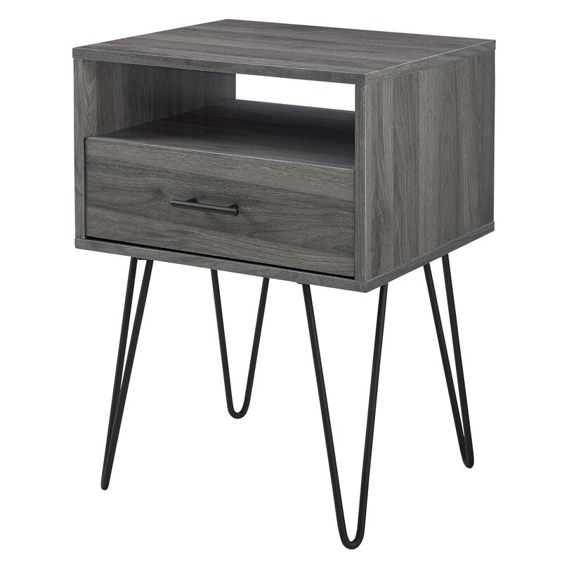 Rustic Side Table (Greyish Cloud) - waseeh.com