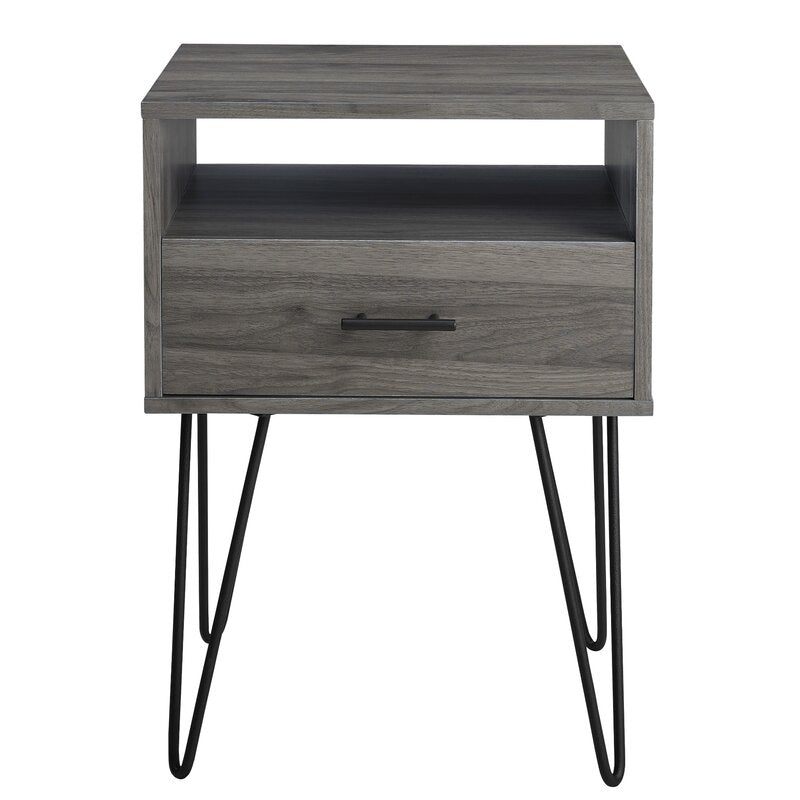 Rustic Side Table (Greyish Cloud) - waseeh.com