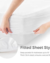 Water Proof Mattress Protector Terry Cotton Anti Mites & Bugs White