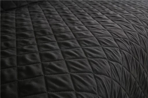 Black Quilted Sofa Cover - 300 GSM