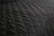 1 Seater Black Quilted Sofa Cover