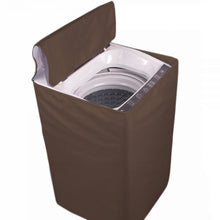 Top Load Water Proof Washing Machine Cover with Zipper Brown