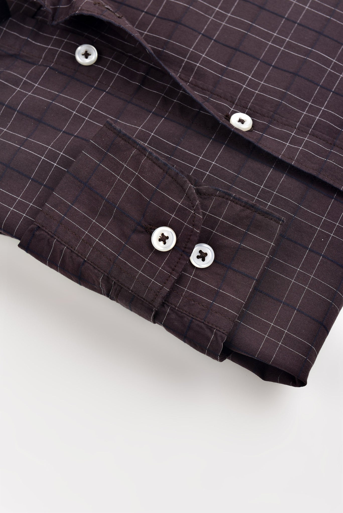 Brown Check Shirt (Slim Fit)