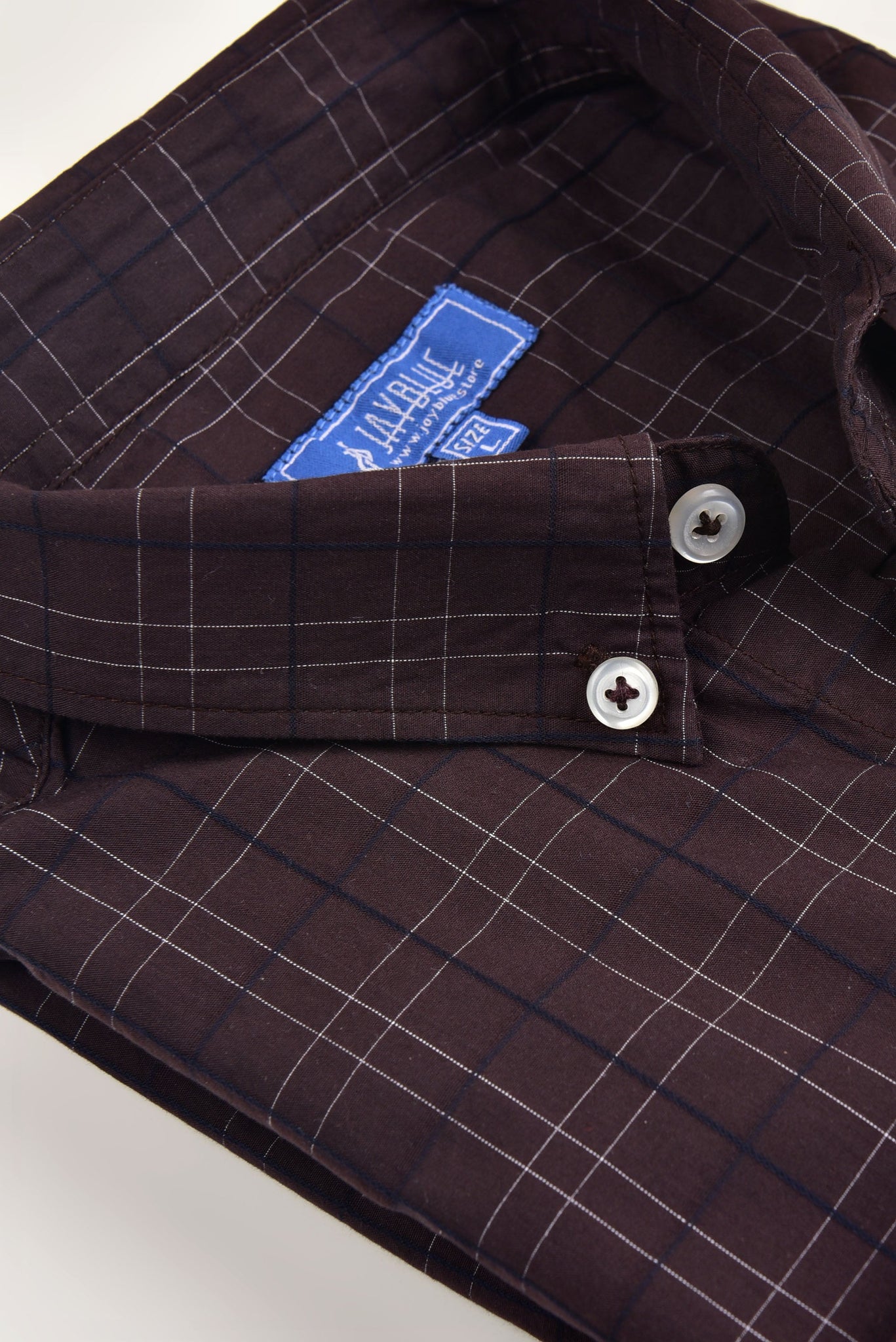 Brown Check Shirt (Slim Fit)