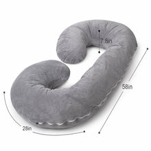 Pregnancy Pillow / C- Shape Maternity Pillow / Sleeping Support Pillow Brown