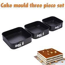 Square Cake Mold (3pcs)
