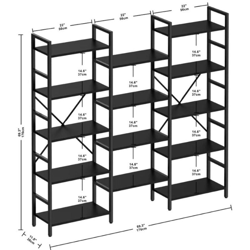 Multiuse Crosser Bookcase Rack - waseeh.com