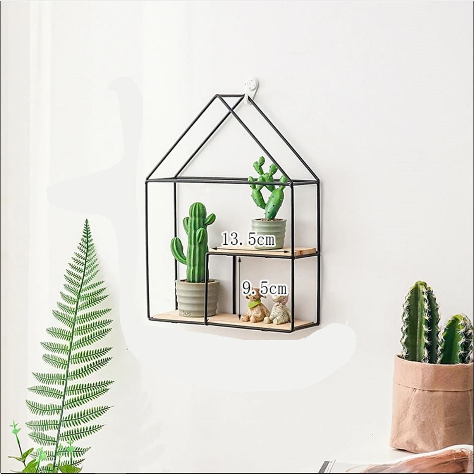 Wall-Mounted Floating Metal House Frame - waseeh.com