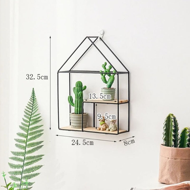 Wall-Mounted Floating Metal House Frame - waseeh.com