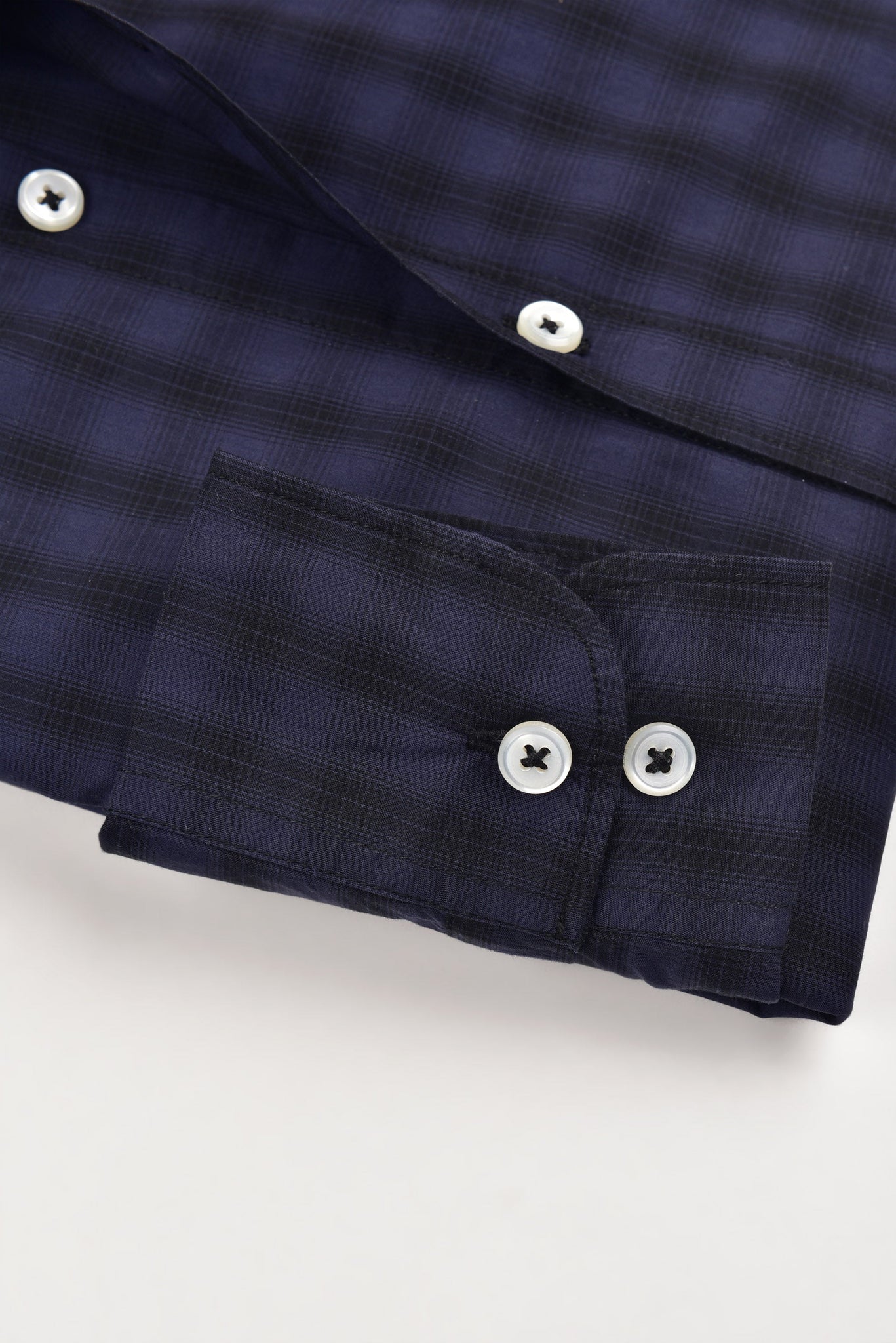 Navy Black Lines Check (Slim Fit)