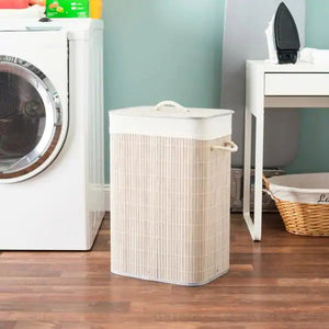 Bamboo Laundry Hamper (Square)