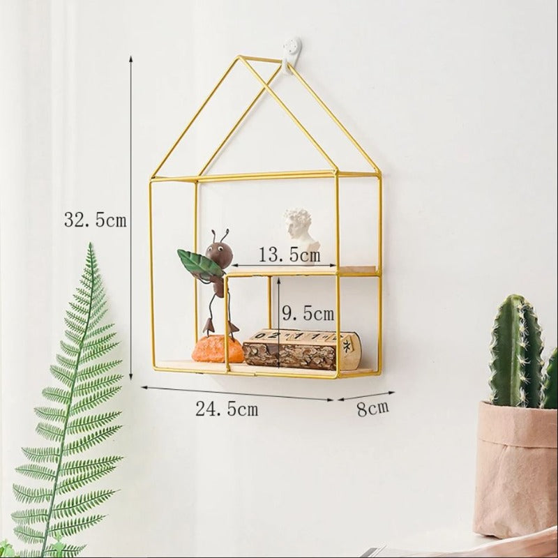 Wall-Mounted Floating Metal House Frame - waseeh.com
