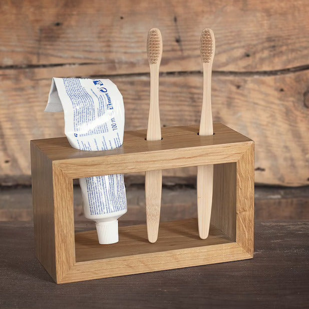 Woody Toothpaste & Brush Holder - waseeh.com