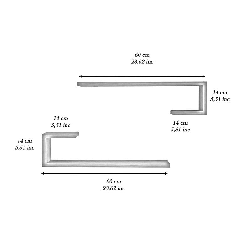 Hockey floating Shelves (Pack of 2) - waseeh.com