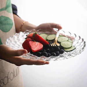 Glass fruit plate - waseeh.com