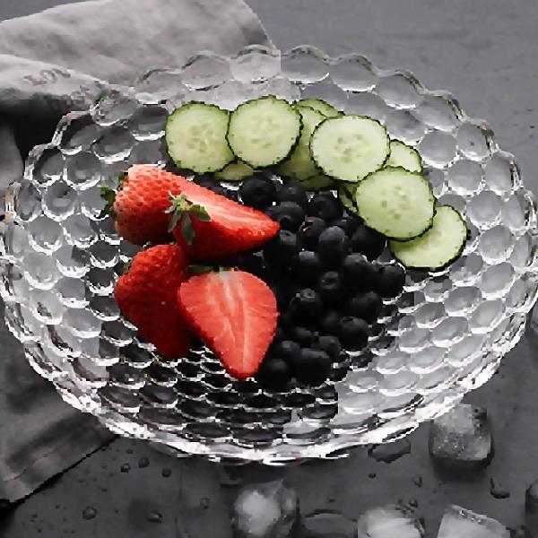 Glass fruit plate - waseeh.com