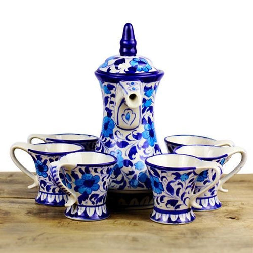 Blue Pottery Kawa Set