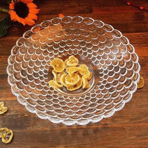 Glass fruit plate - waseeh.com